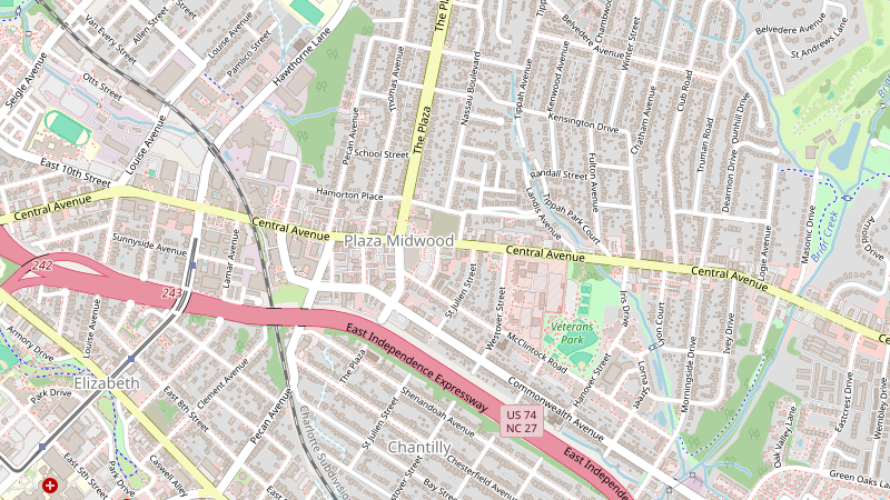 Map of 1800 Central Ave Ste A2, Charlotte, NC 28205
