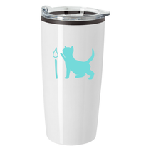 20oz tumbler - white